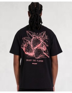 T-shirt "Strawberry SJ" noir