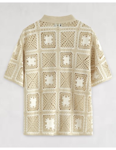 Chemisette à crochet beige "SAND"