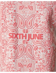 T-shirt "Bandana" beige et rose 2