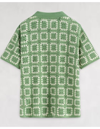 Chemisette verte grosse maille "MACHA" Chemisette verte grosse maille "MACHA"