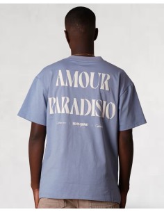 T-shirt "Amour Paradisio" bleu
