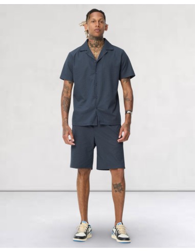 Ensemble short chemisette navy