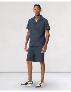 Ensemble short chemisette navy 2