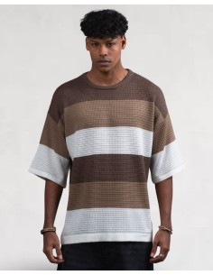 T-shirt en maille tri...
