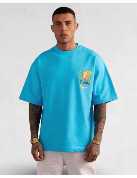 T-shirt SPRITZ bleu ciel