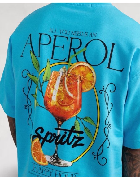 T-shirt SPRITZ bleu ciel