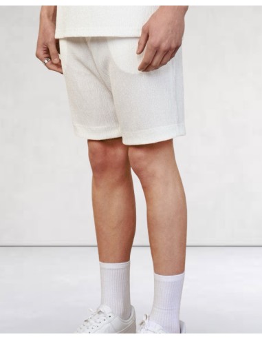 Short effet crêpe blanc