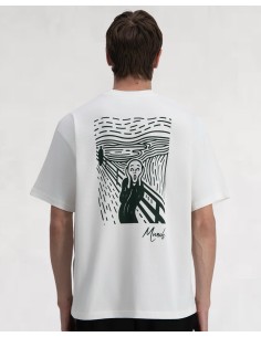 T-shirt "Folie de Munch" blanc
