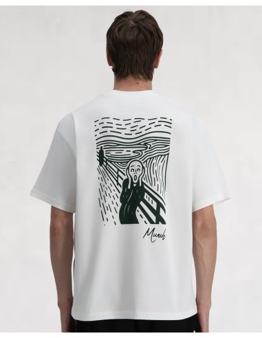 T-shirt "Folie de Munch" blanc