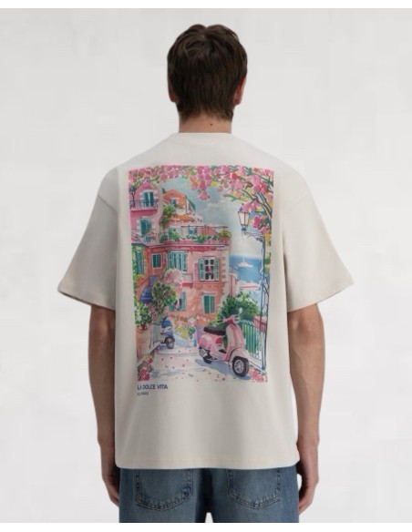 T-shirt "Dolce Vita" beige