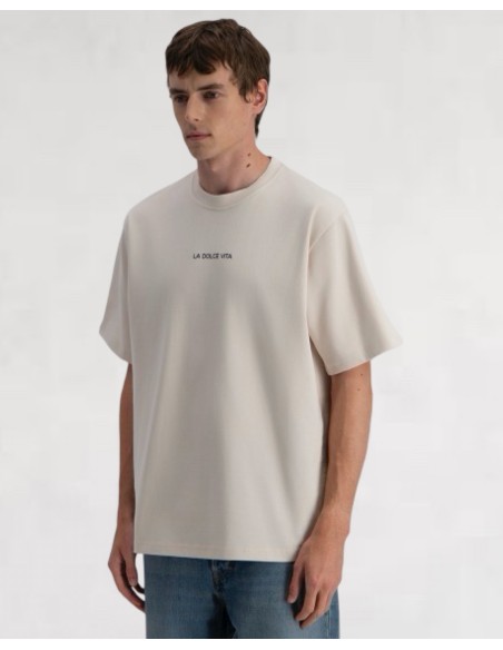 T-shirt "Dolce Vita" beige