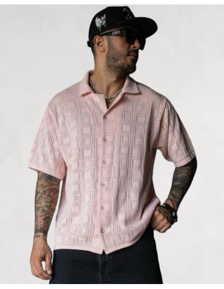 Chemisette crochet island rose