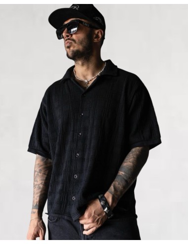 Chemisette crochet "island" noir