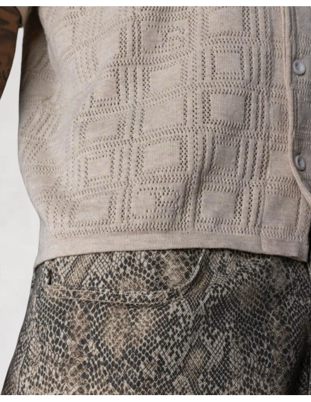 Short "PYTHON" beige