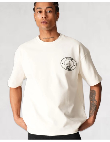 T-shirt "ATELIER ETERNEL" blanc