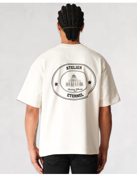 T-shirt "ATELIER ETERNEL" blanc