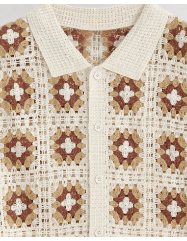 Chemisette à crochet "DESERT" beige Chemisette à crochet "DESERT" beige