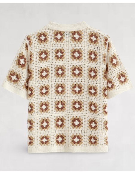 Chemisette à crochet "DESERT" beige