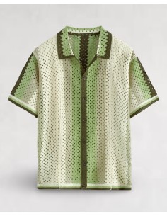 Chemisette verte en crochet...
