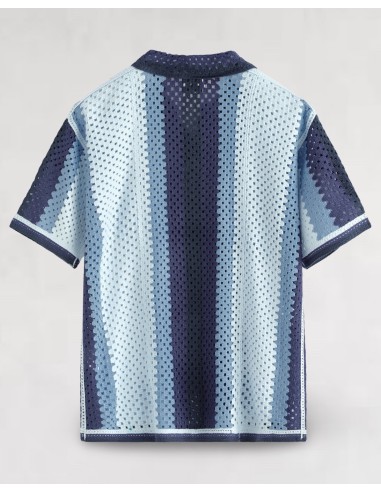 Chemisette bleue en crochet "ELEMENT" Chemisette bleue en crochet "ELEMENT"