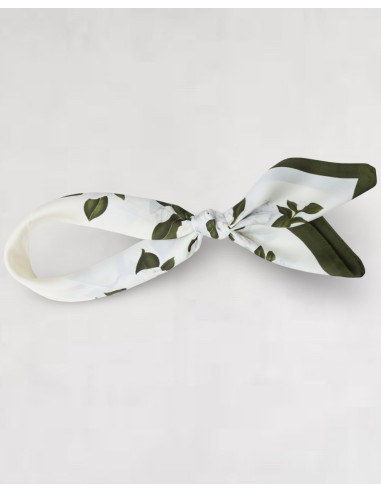 Foulard blanc et vert