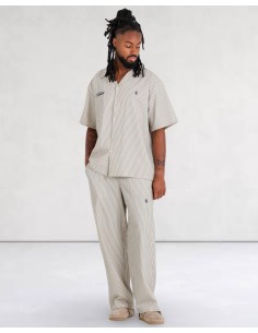 Pantalon stripes texturé...
