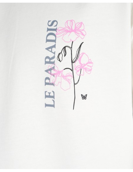 T-shirt "Le Paradis" blanc