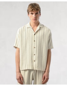 Chemisette fluide tissée blanc