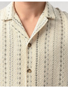 Chemisette fluide tissée blanc 2