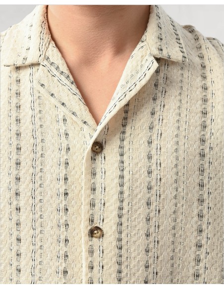 Chemisette fluide tissée blanc