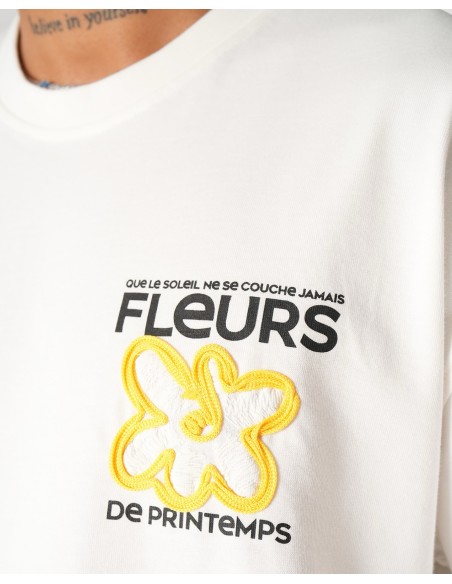 T-shirt "Spring Flower" blanc