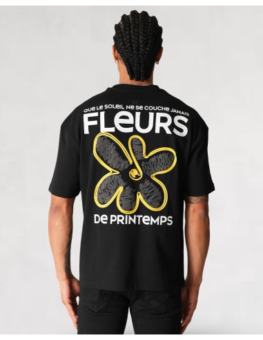 T-shirt "Spring Flower" noir
