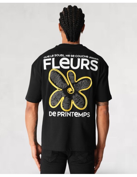 T-shirt "Spring Flower" noir