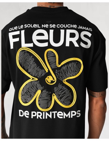 T-shirt "Spring Flower" noir