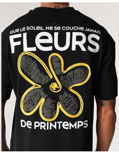 T-shirt "Spring Flower" noir