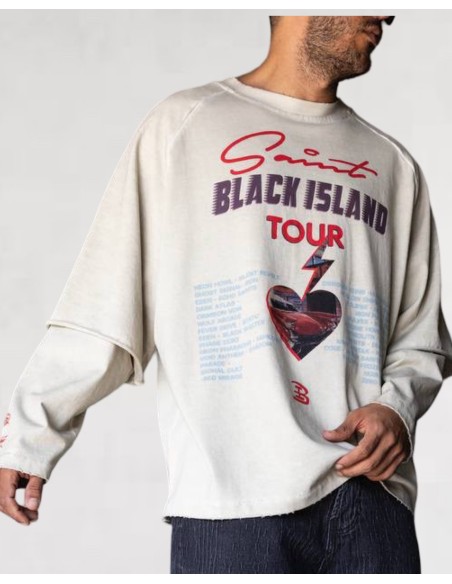 T-shirt "BI TOUR" blanc