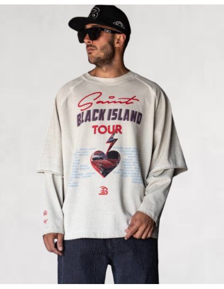 T-shirt "BI TOUR" blanc