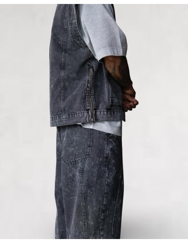 Veste sans manche Denim Streetwear...