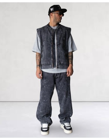 Jeans Denim Streetwear gris foncé Jeans Denim Streetwear gris foncé