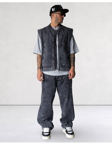 Jeans Denim Streetwear gris foncé