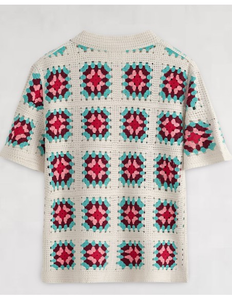 Chemisette "MALABAR" en crochet beige