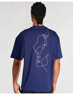 T-shirt "LINEART" bleu