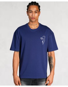 T-shirt "LINEART" bleu 2