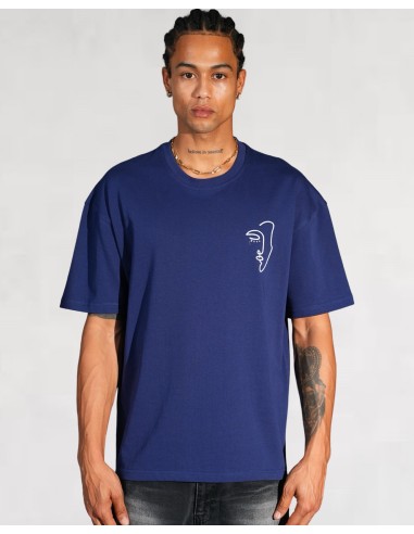 T-shirt "LINEART" bleu