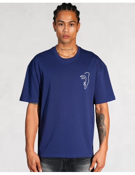 T-shirt "LINEART" bleu