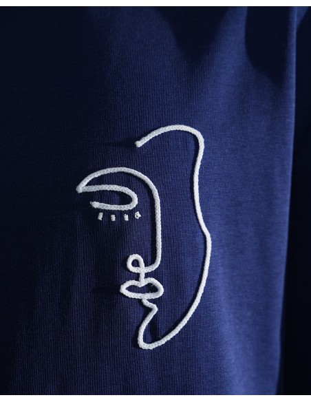 T-shirt "LINEART" bleu