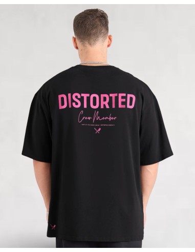 T-shirt oversize "CREW MEMBER" noir