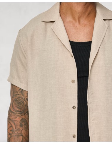 Ensemble beige pantalon chemisette...