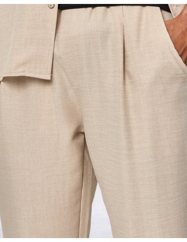 Ensemble beige pantalon chemisette...