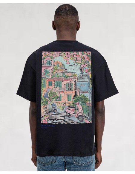 T-shirt "Dolce Vita" noir